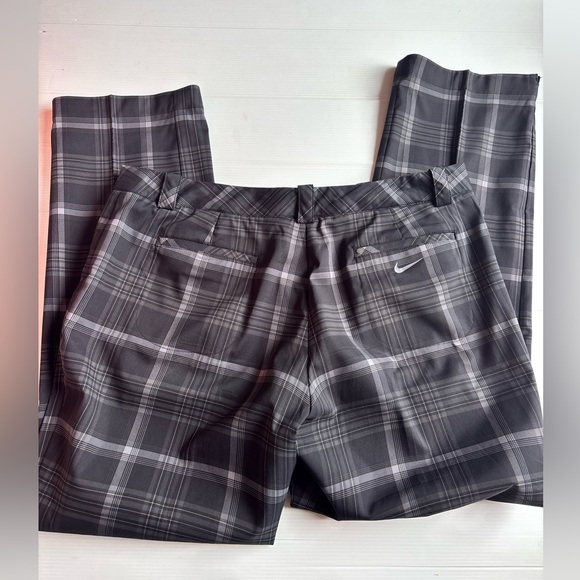 Nike Golf Gray Checkered Pants - Women's Size 12 - Picture 1 of 4